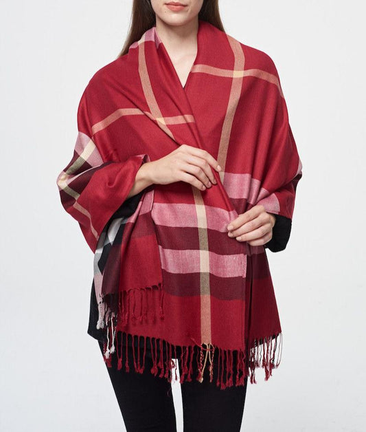 Maroon Burbs Scarf - Chaddors