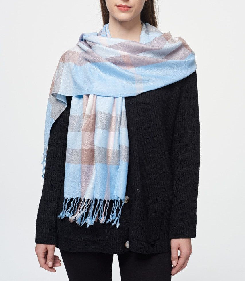 Light Blue Burbs Scarf