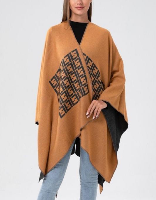 Mustard Reversible Cape