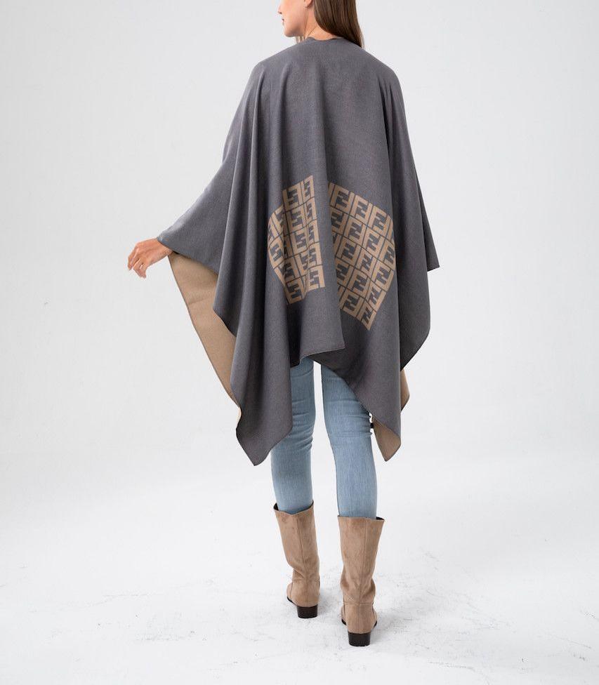 Gray Reversible Cape - Chaddors