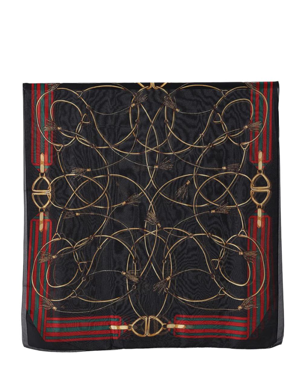 Black Silk Scarf