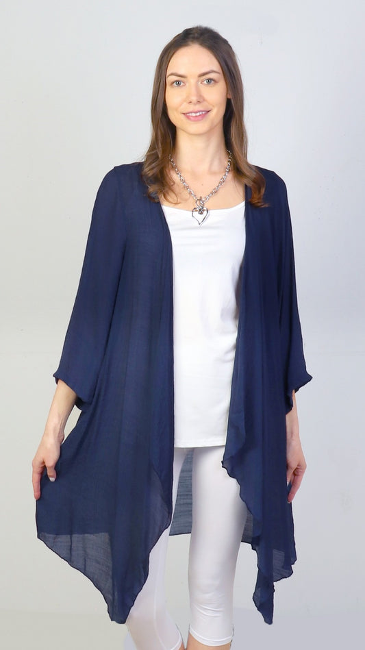 Navy Maxi Cardigan - Chaddors