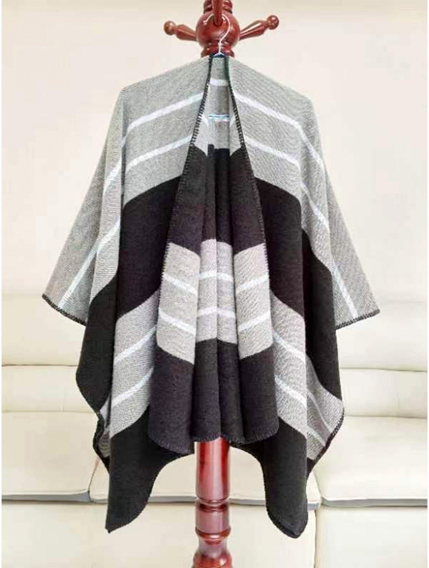 Black Striped Cape