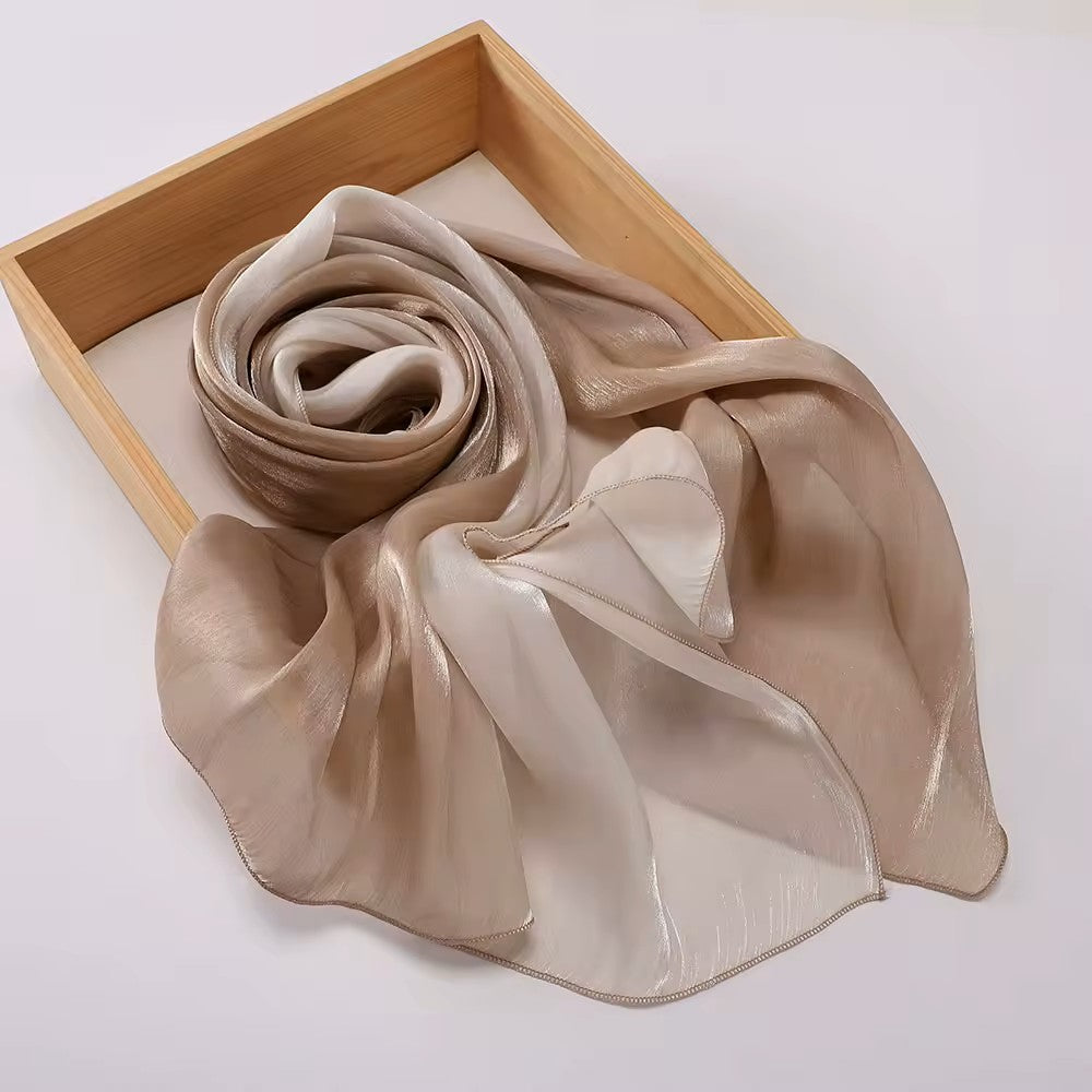 Premium Gradient Silk Blend Shimmer Hijabs