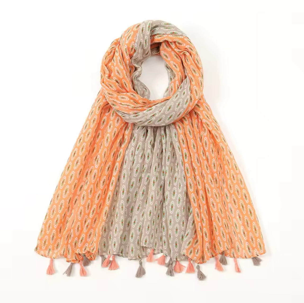 Printed Tassel Hijabs - 1 (Multiple Designs)