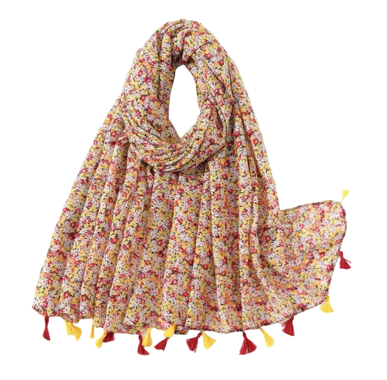 Printed Tassel Hijabs - 2 (Multiple Designs)
