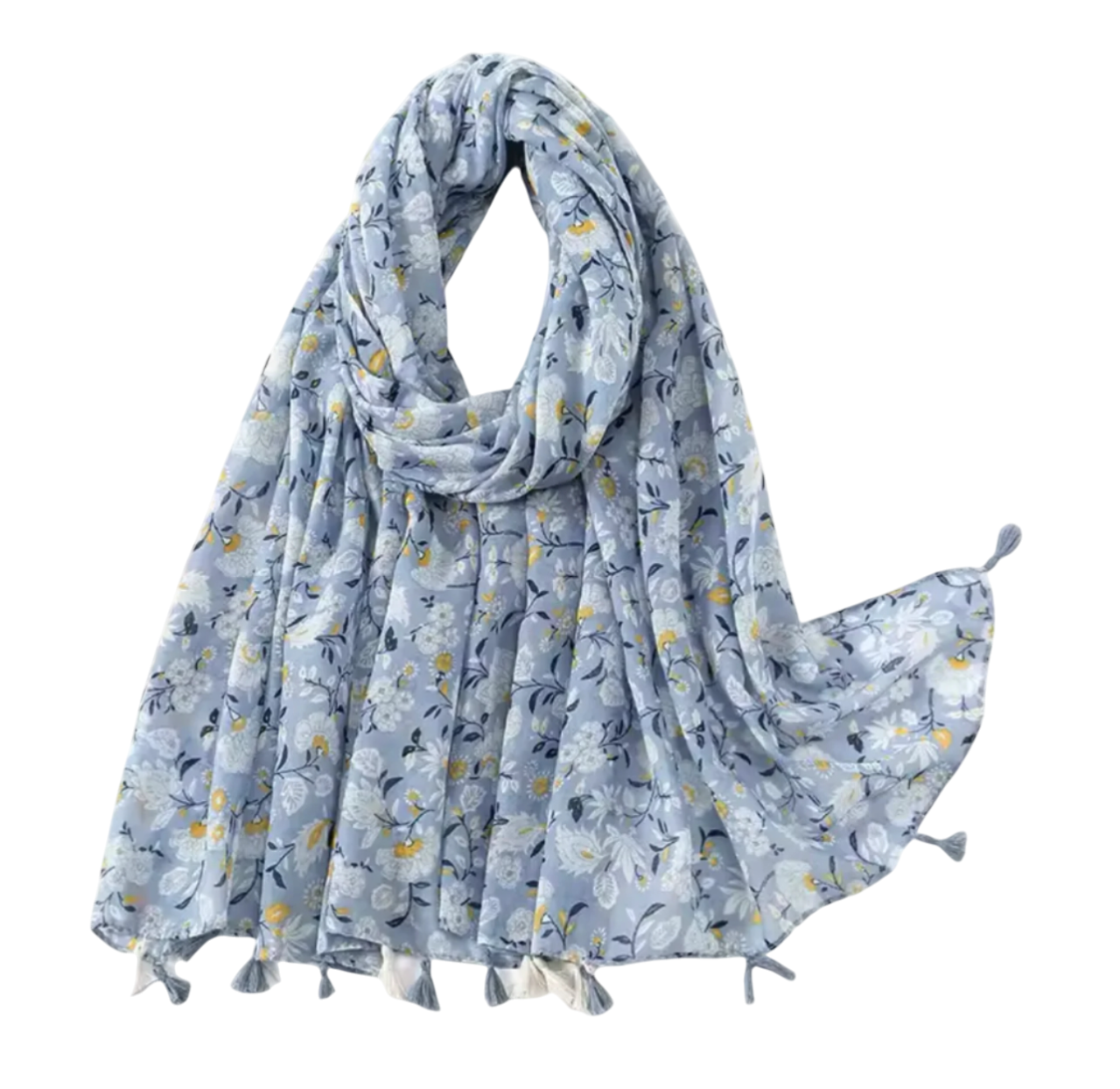 Printed Tassel Hijabs - 2 (Multiple Designs)