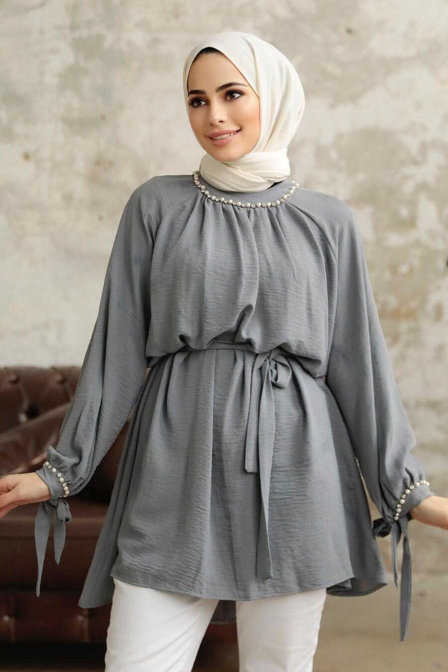 Pearls Detail Turkish Top