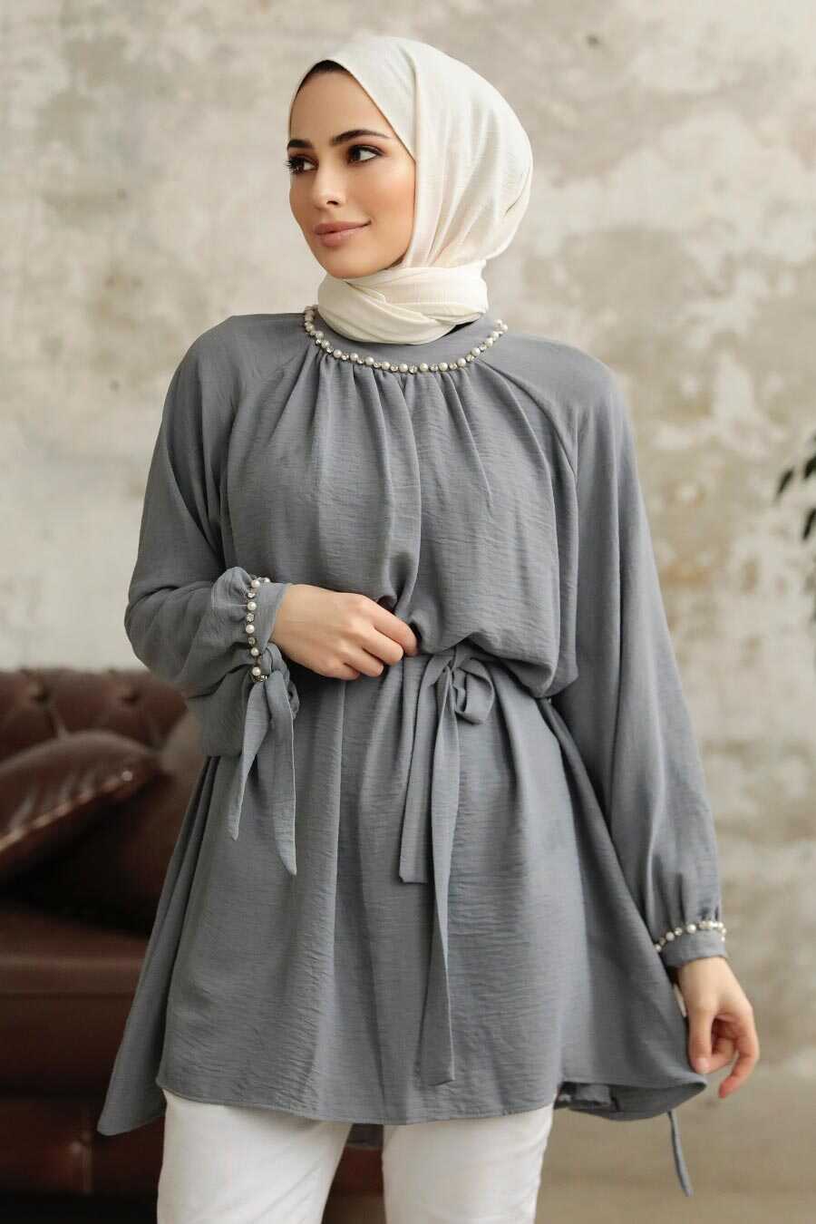 Pearls Detail Turkish Top