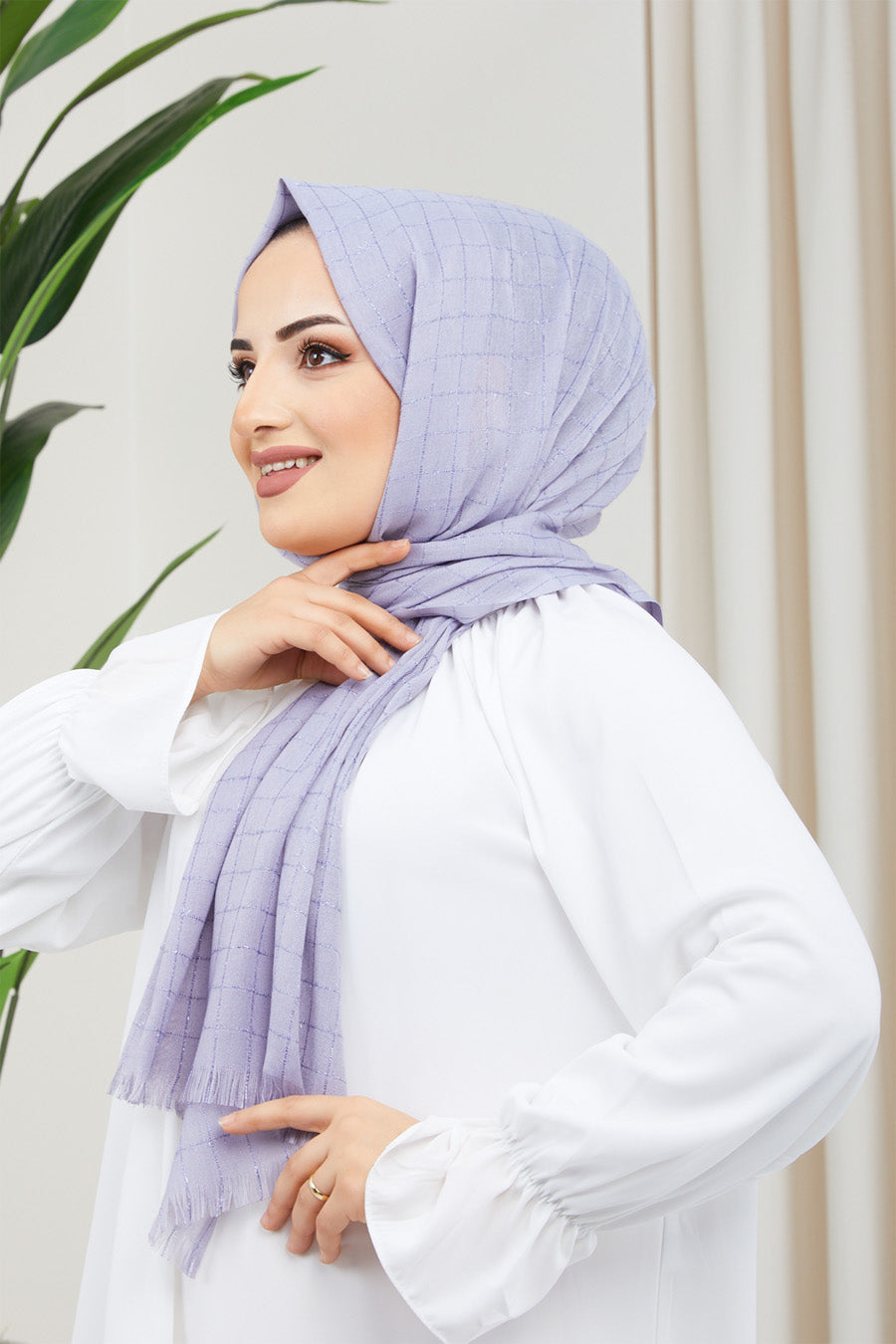 Small Squares Turkish Hijab +