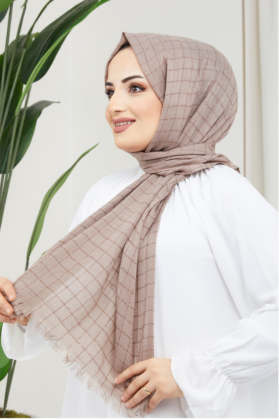 Small Squares Turkish Hijab +