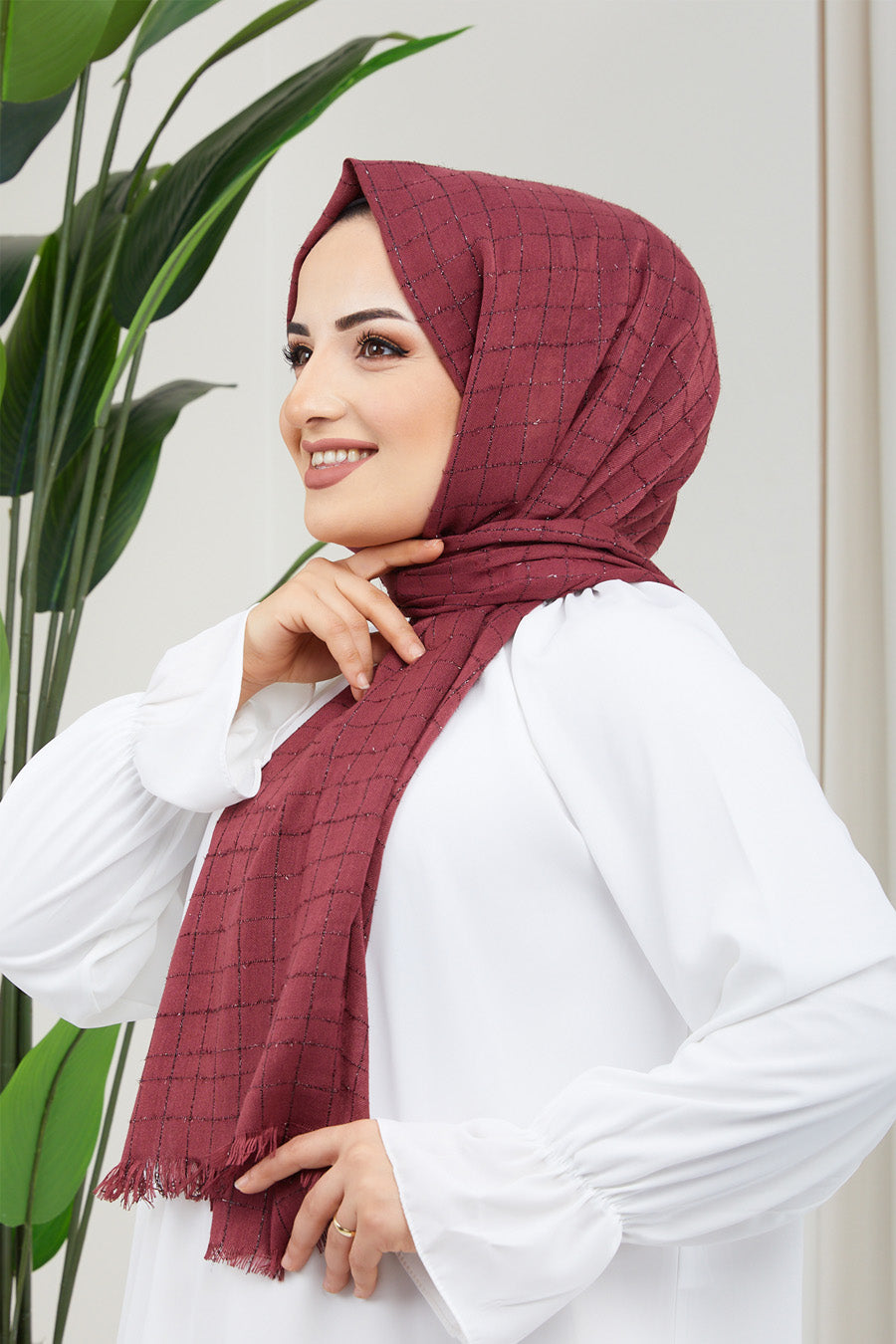 Small Squares Turkish Hijab +