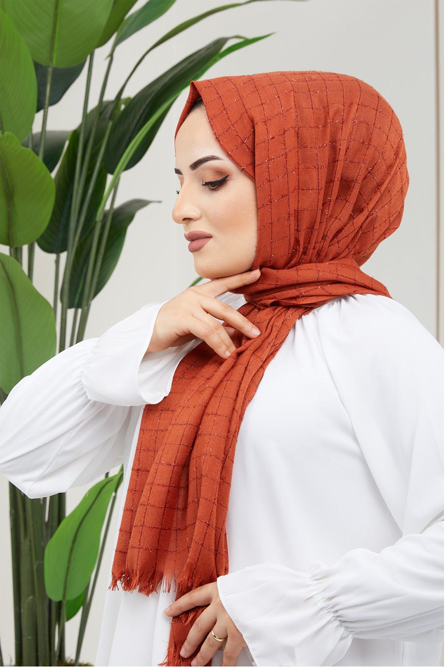 Small Squares Turkish Hijab +