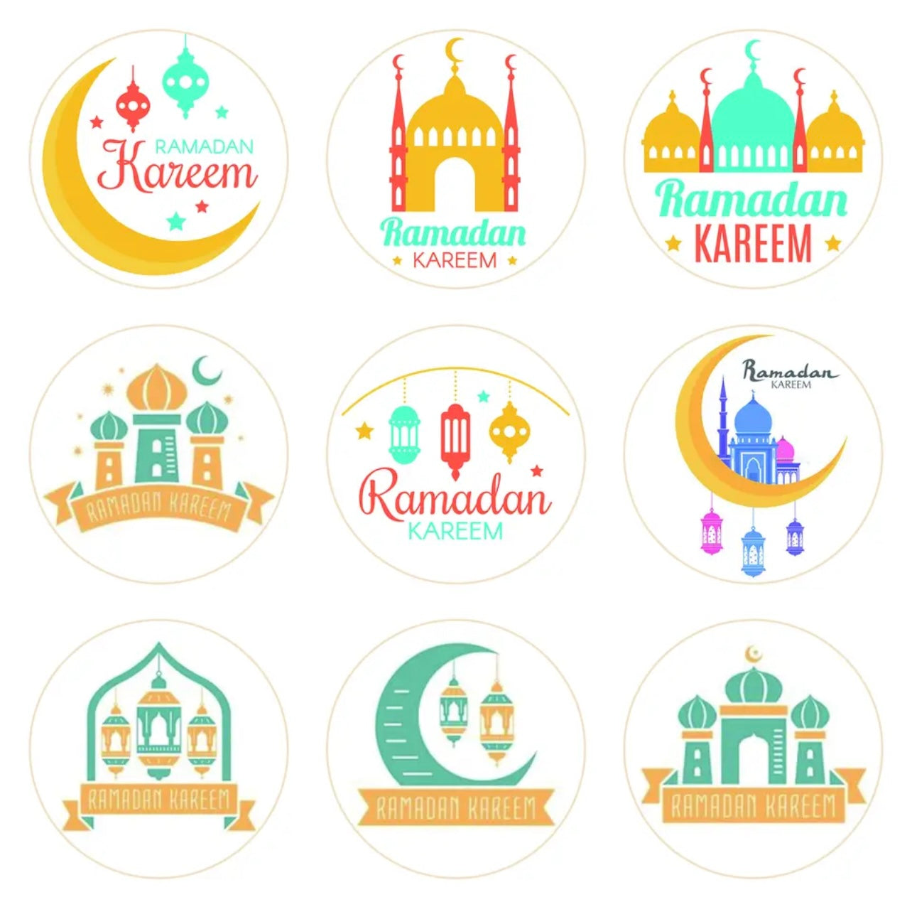 Ramadan Kareem Stickers - Chaddors