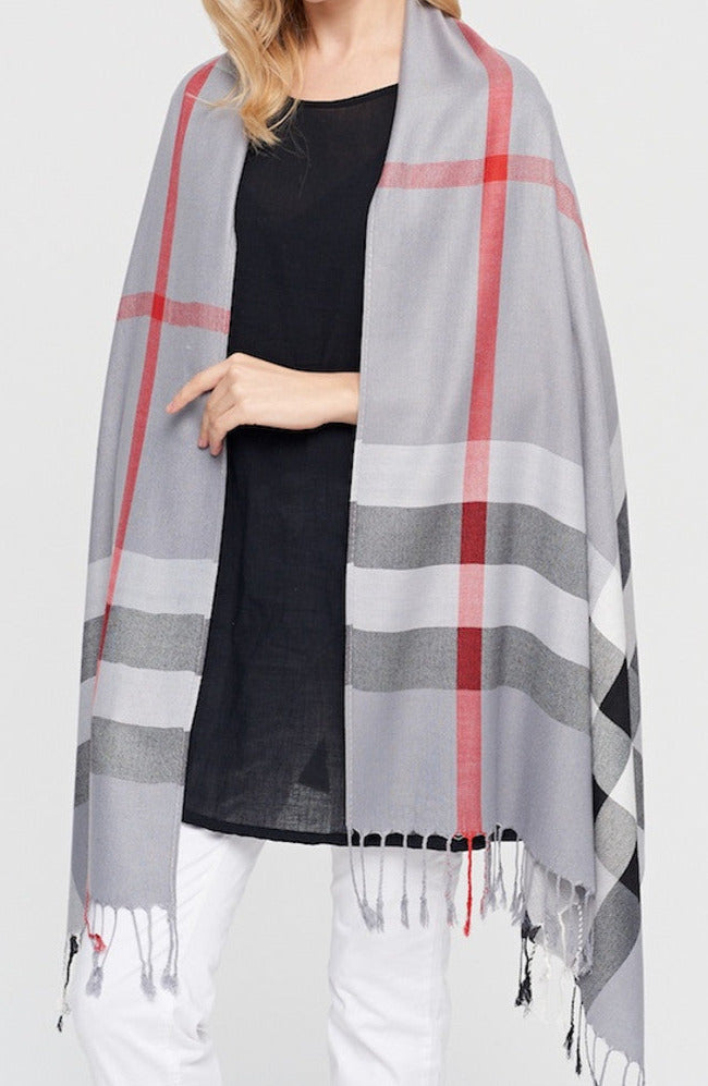 Gray Burbs Scarf