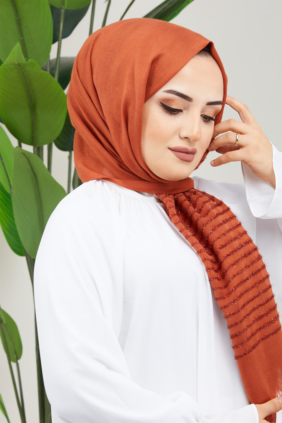 Glitter Lines Turkish Hijab +