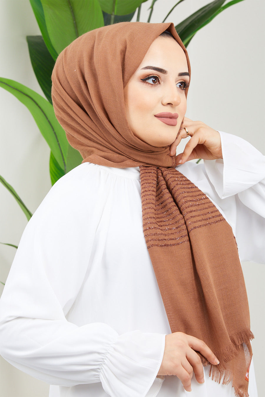 Glitter Lines Turkish Hijab +