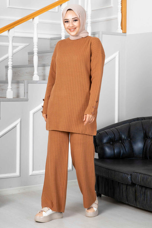 Bronze Double Knitted Design Co-ord - Chaddors
