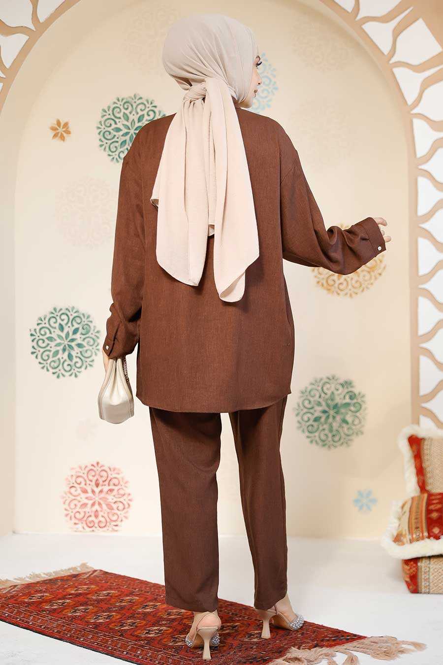 Brown 2 Piece Turkish Suit
