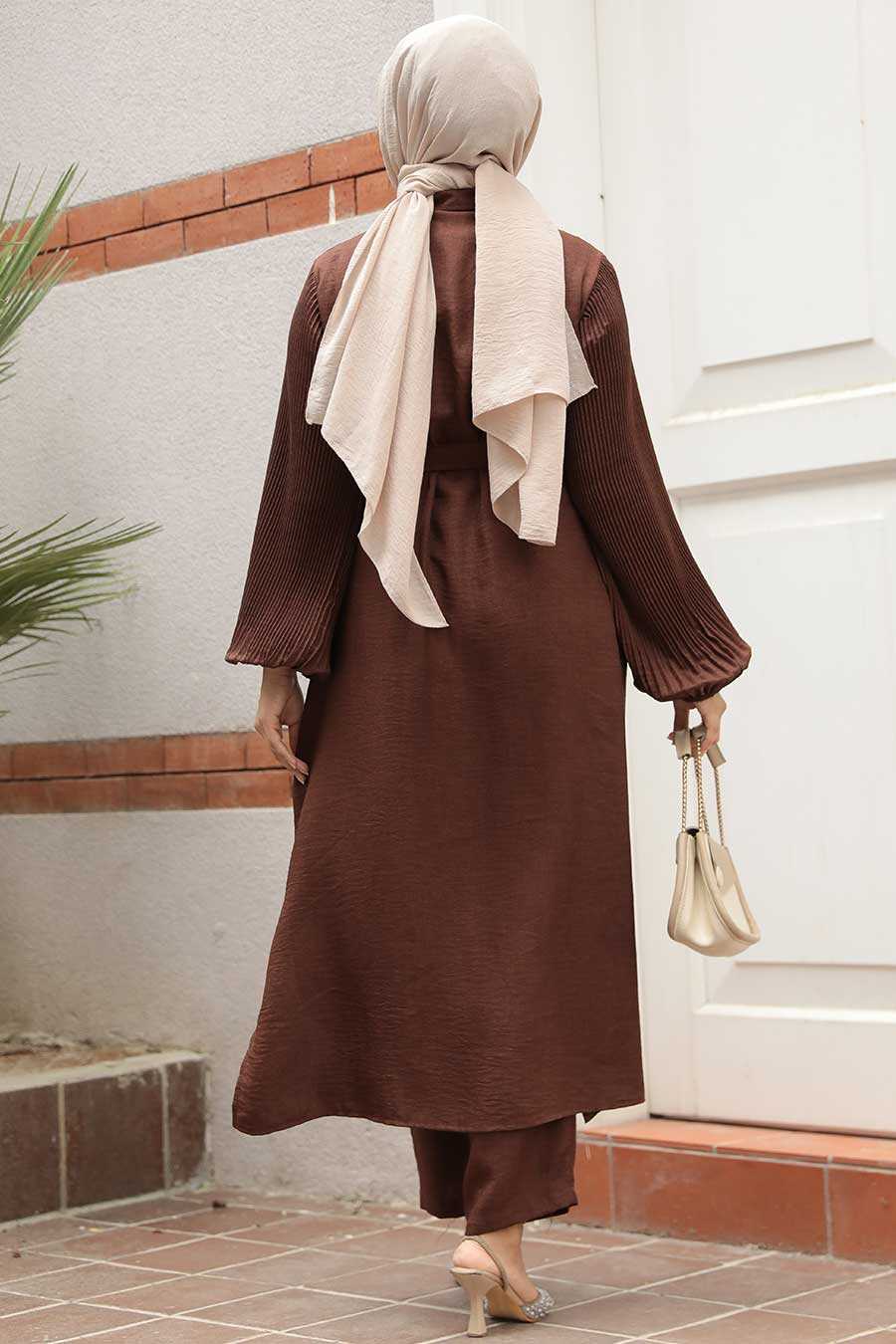 Chocolate 2 Piece Turkish Suit
