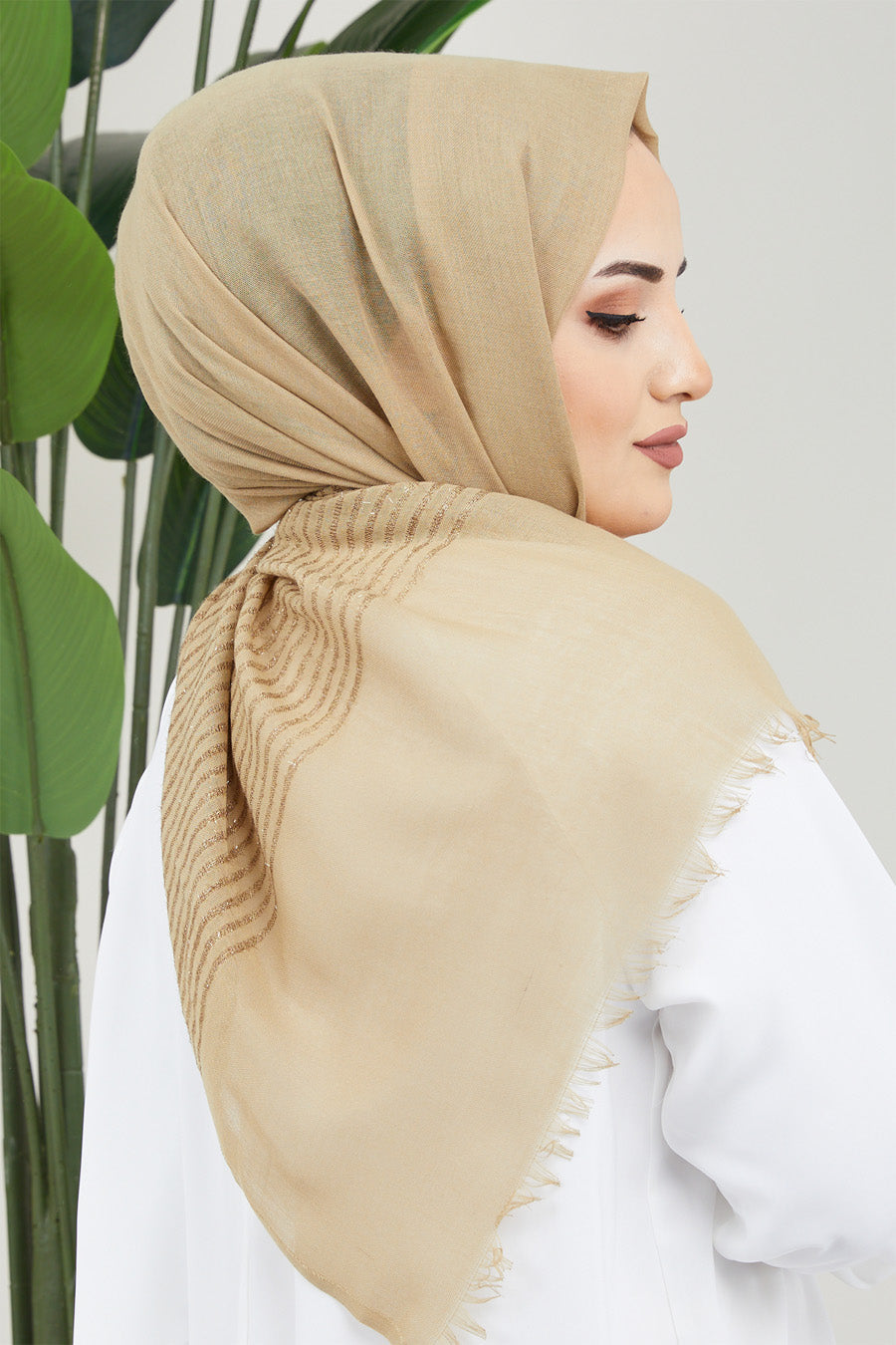 Glitter Lines Turkish Hijab +