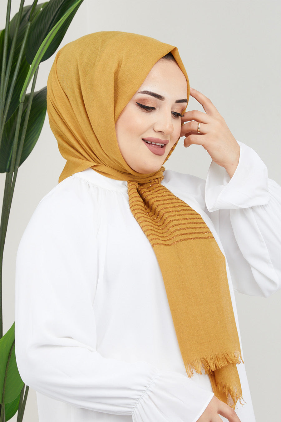 Glitter Lines Turkish Hijab +