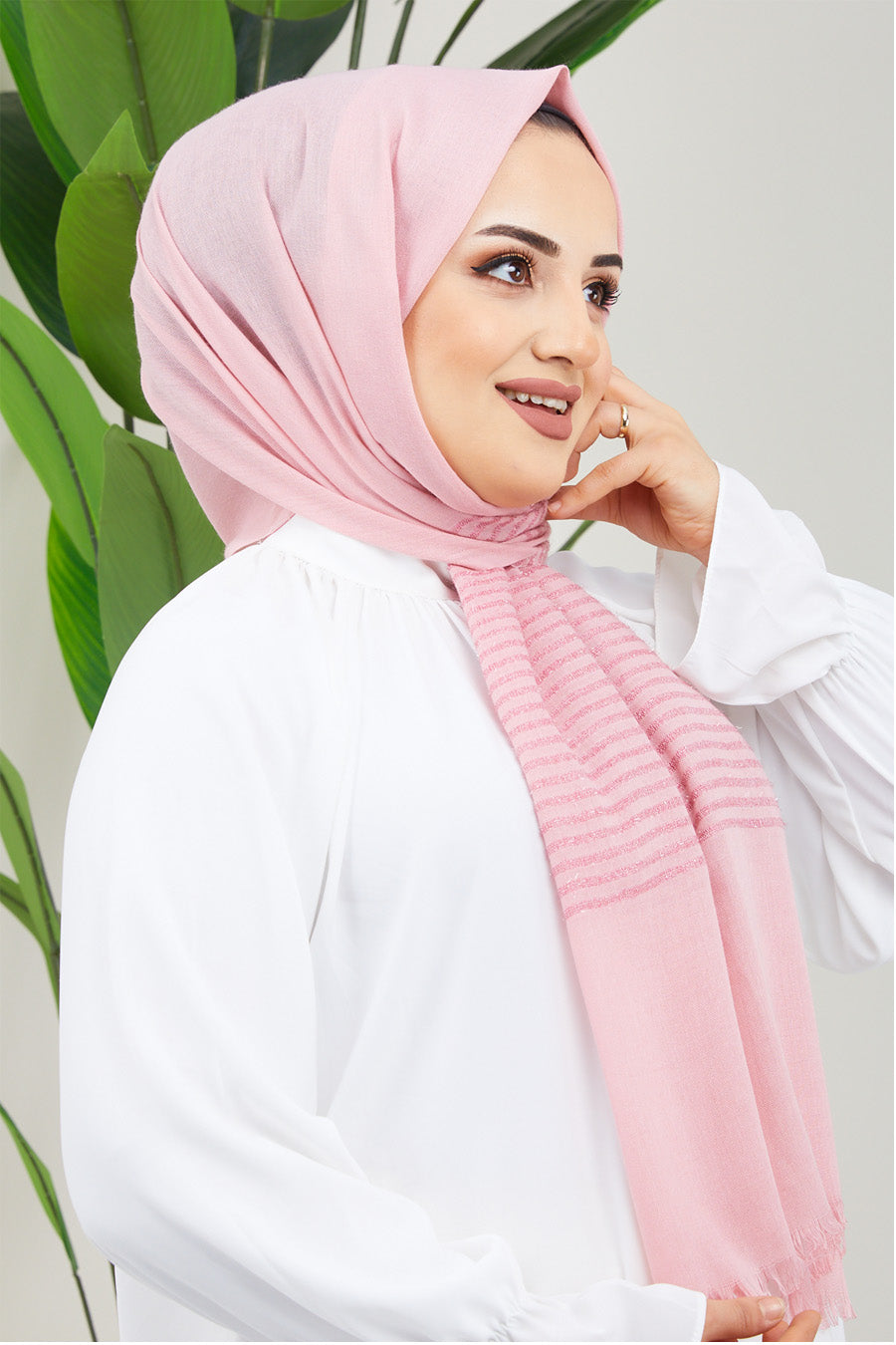 Glitter Lines Turkish Hijab +