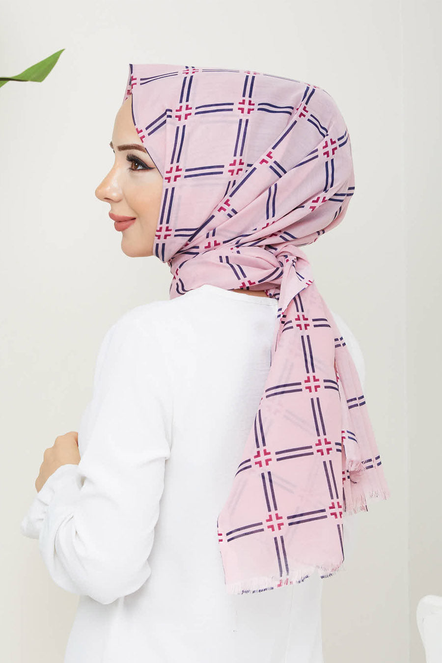 Block Print Turkish Hijab +