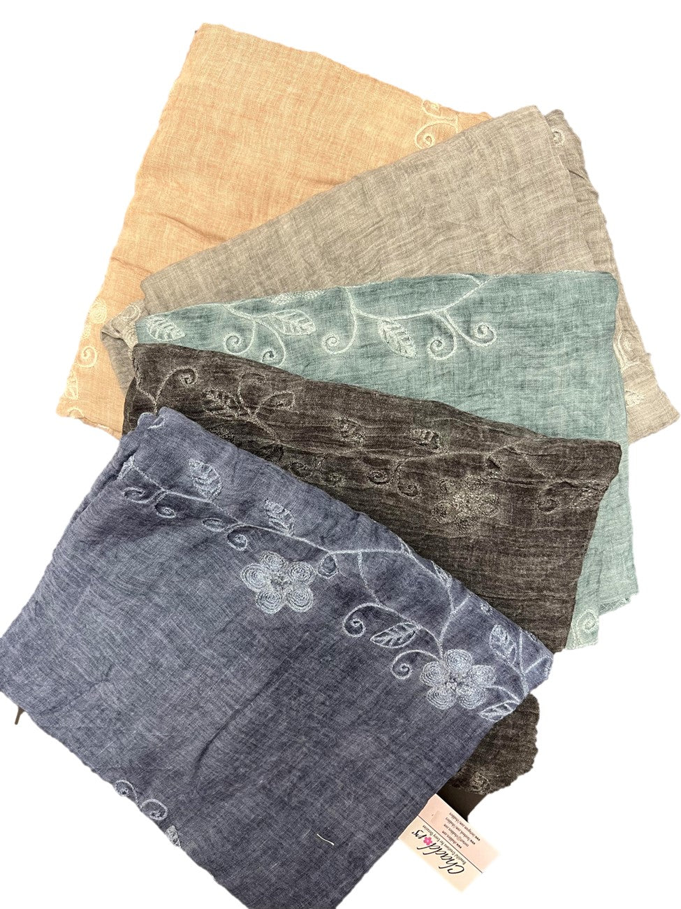 Self Embroidered Hijab + - Chaddors