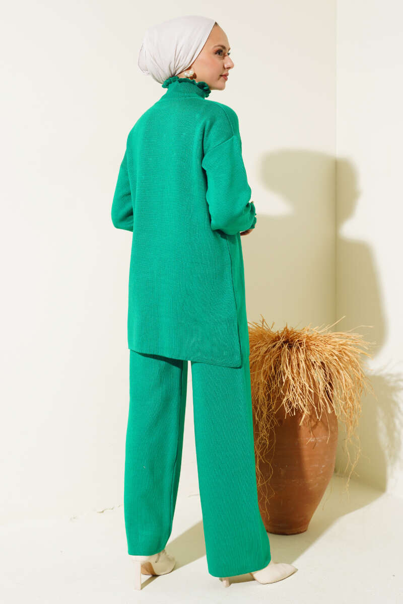 Green Pearls Knit Co-ord - Chaddors