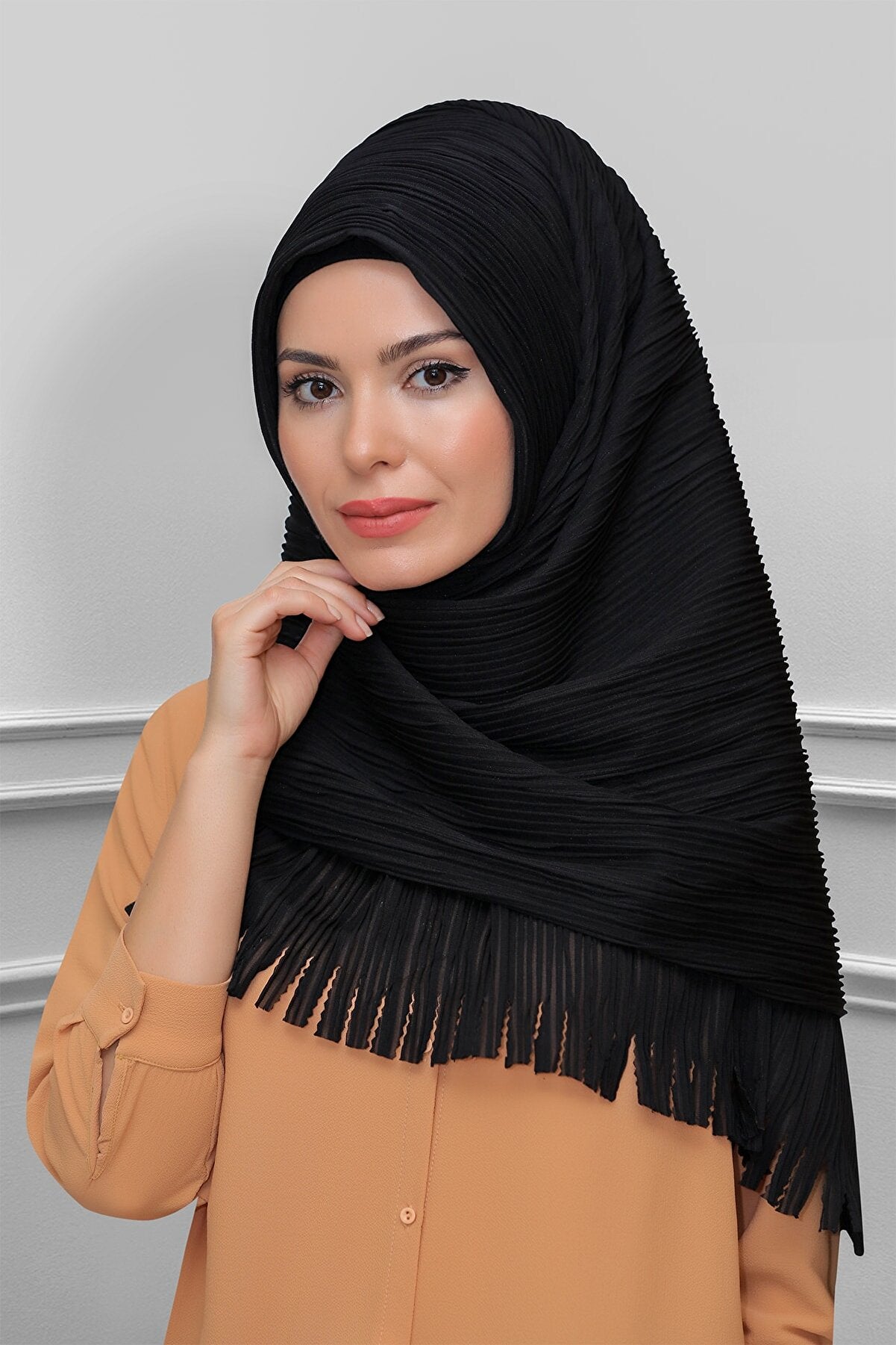 Black Made Up Hijabs - Chaddors