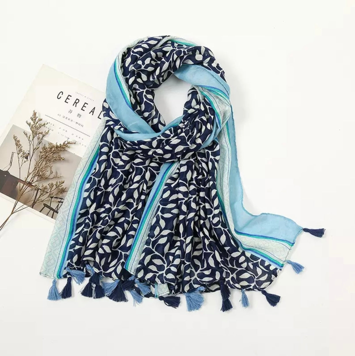 Printed Tassel Hijabs - 1 (Multiple Designs)