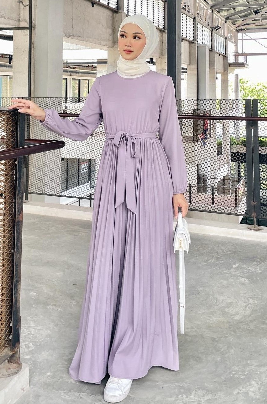 Pleated Skirt Dress