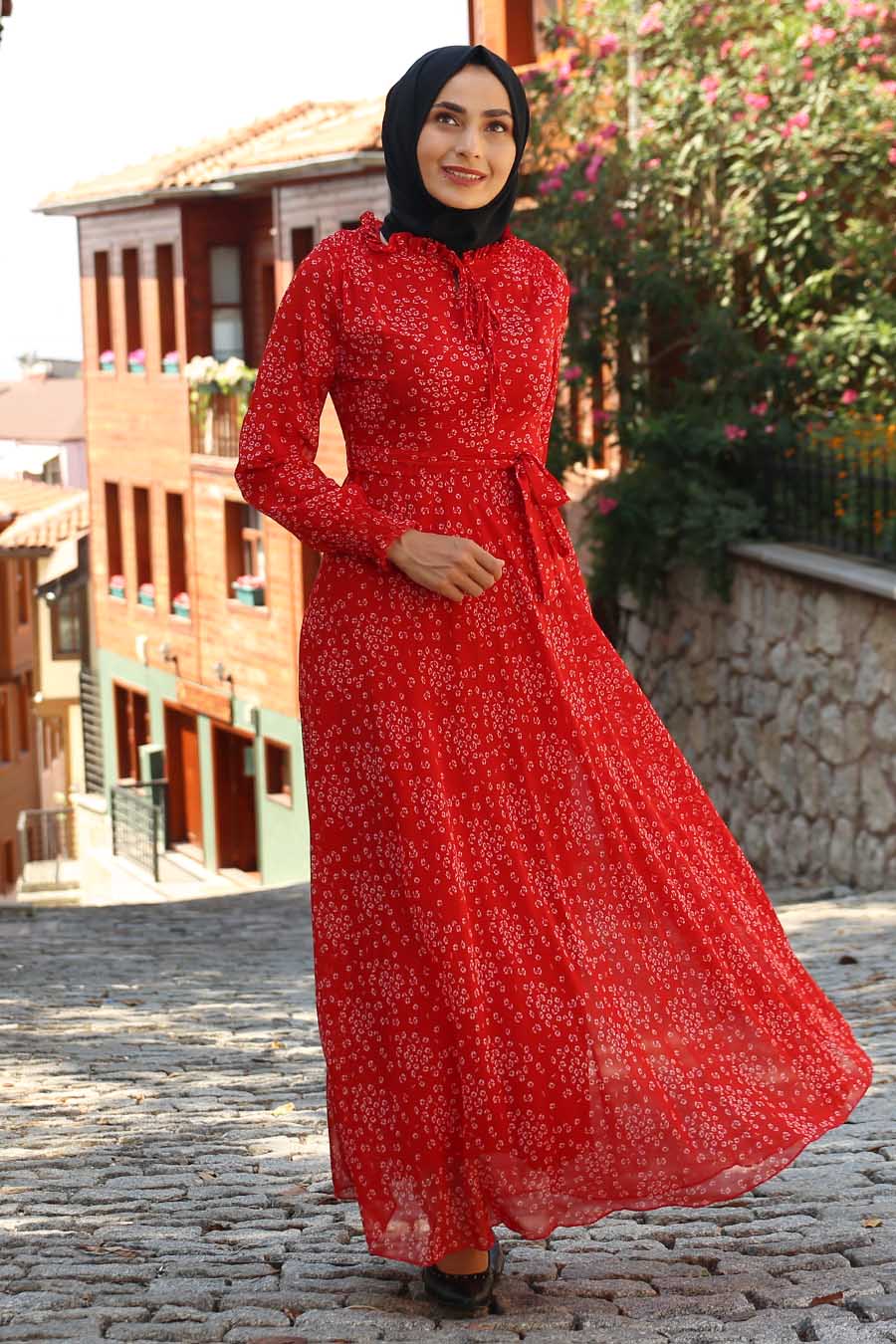 Red Poppy Turkish Dress