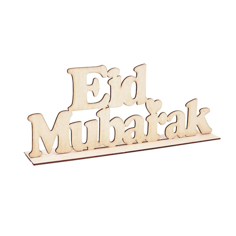 Eid Mubarak Wooden - Chaddors