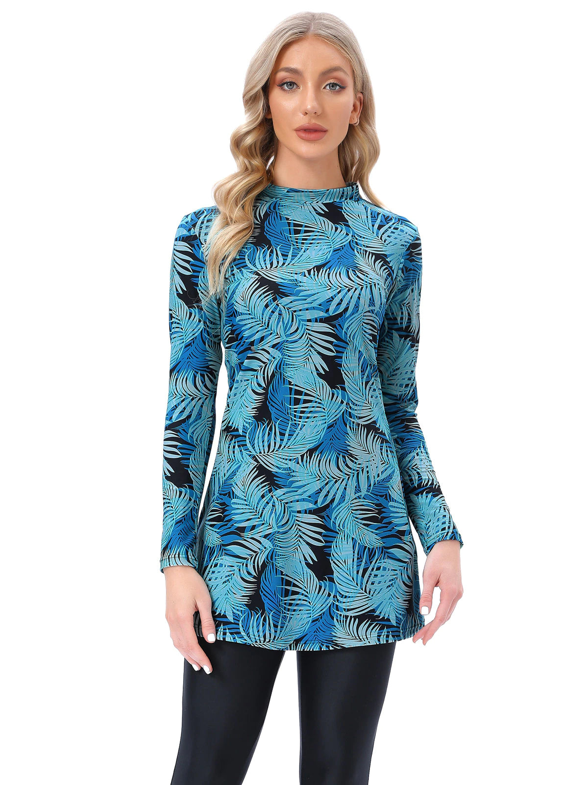Teal Printed Burkini