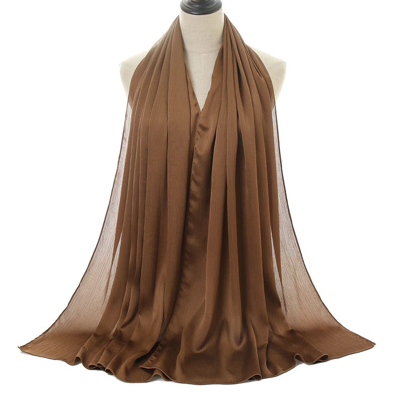 Silk Chiffon Crinkle - Chaddors