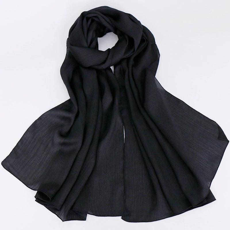 Silk Solid Hijabs + - Chaddors