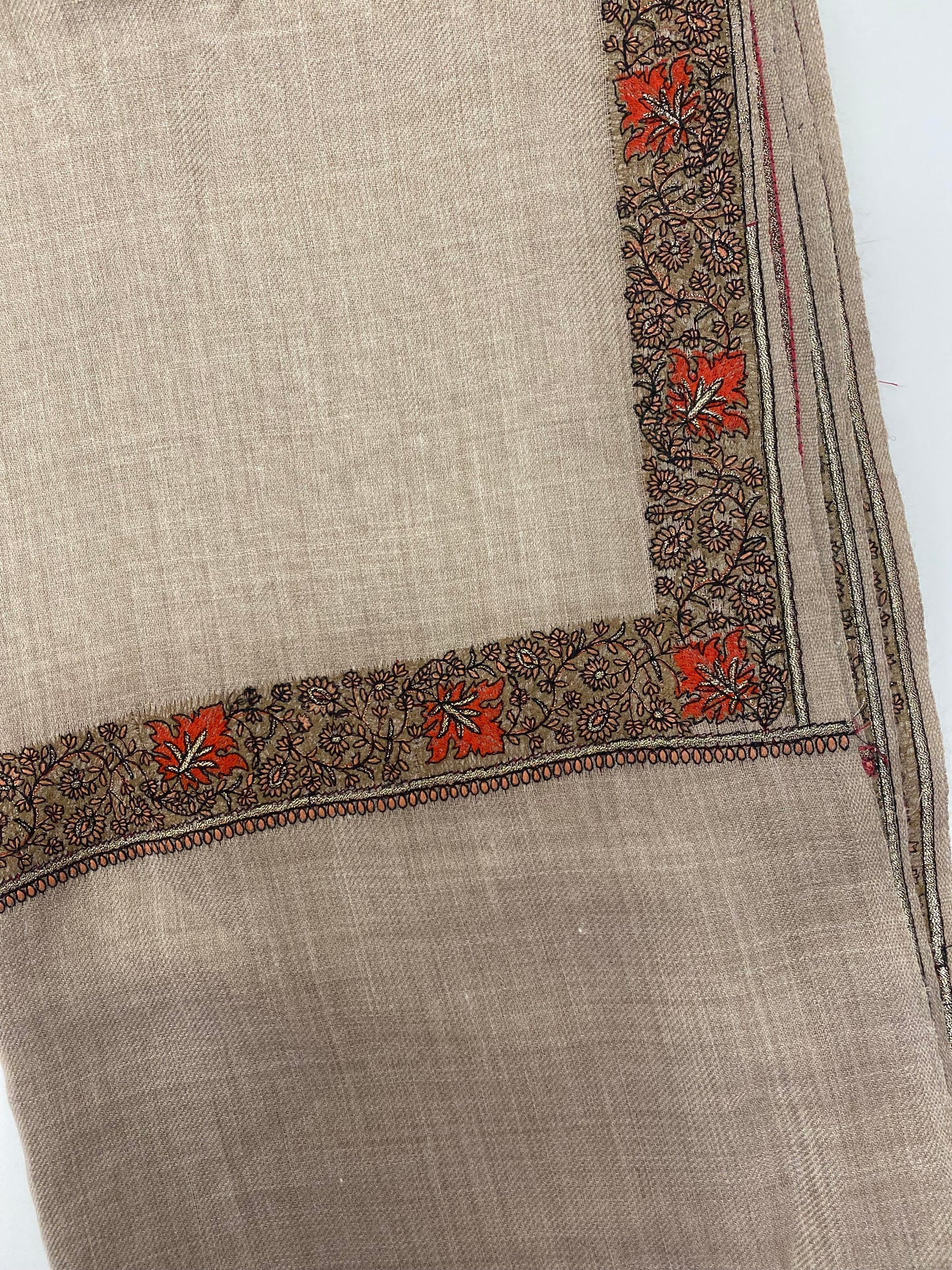 Aisha Pure Pashmina Embroidered Shawl