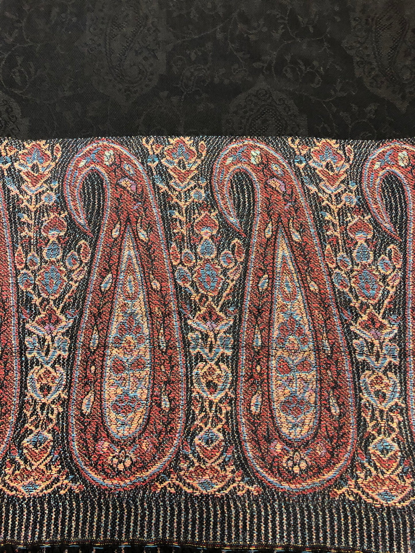 Black Border Pashmina - Chaddors