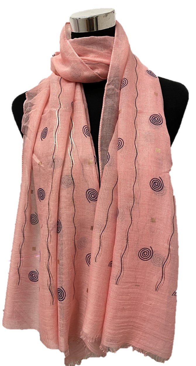Matellic Swirlies Hijabs + - Chaddors