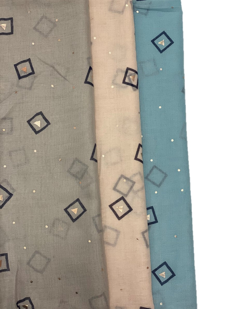 Squares with glitter dots Hijabs +