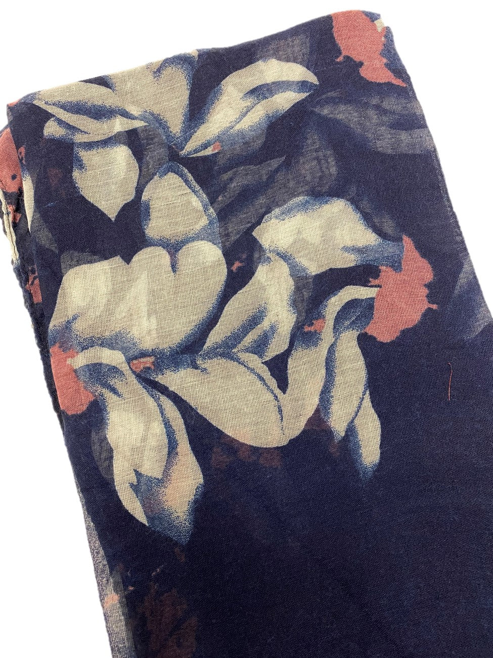 Blue Flower Viscose Printed