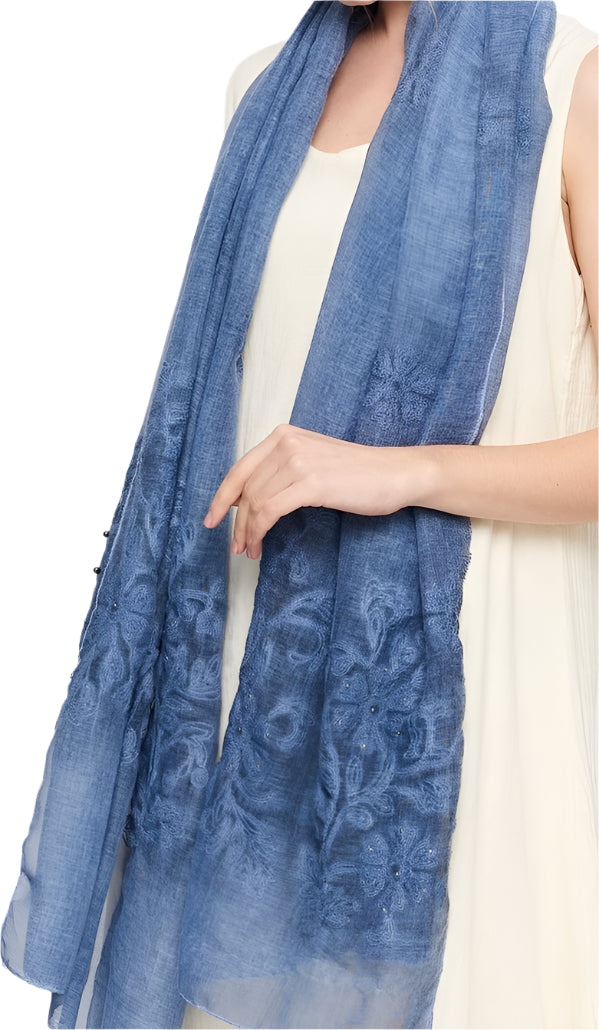 Self Embroidered Hijab + - Chaddors