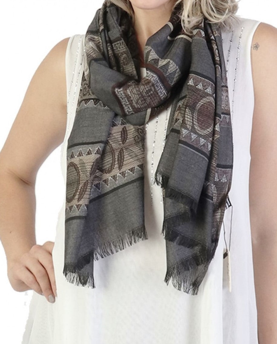 Abstract Viscose Scarf + - Chaddors