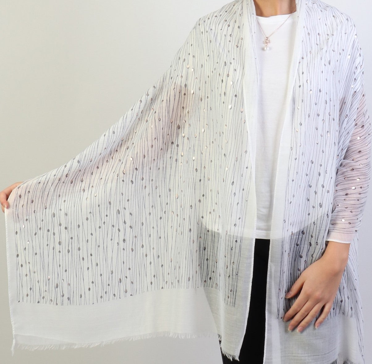 Matellic Pattern Hijabs +
