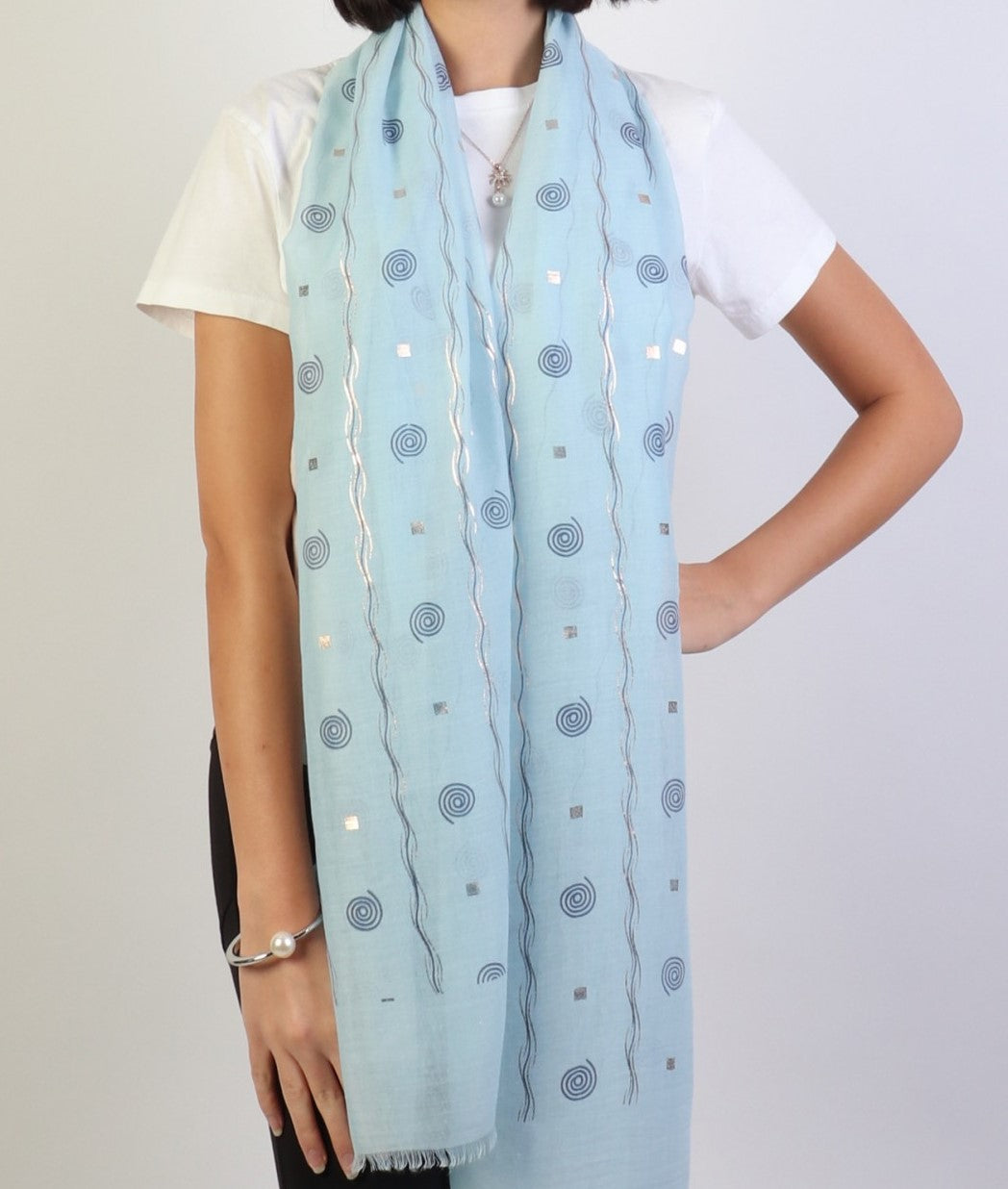 Matellic Swirlies Hijabs + - Chaddors