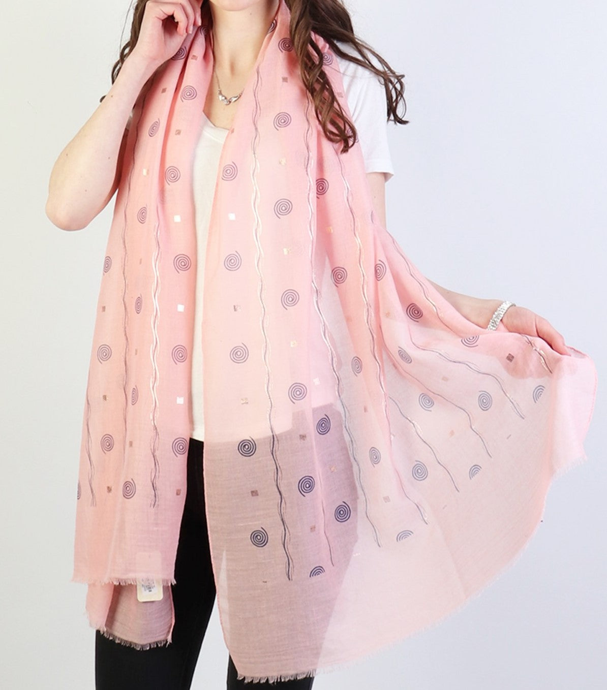Matellic Swirlies Hijabs + - Chaddors