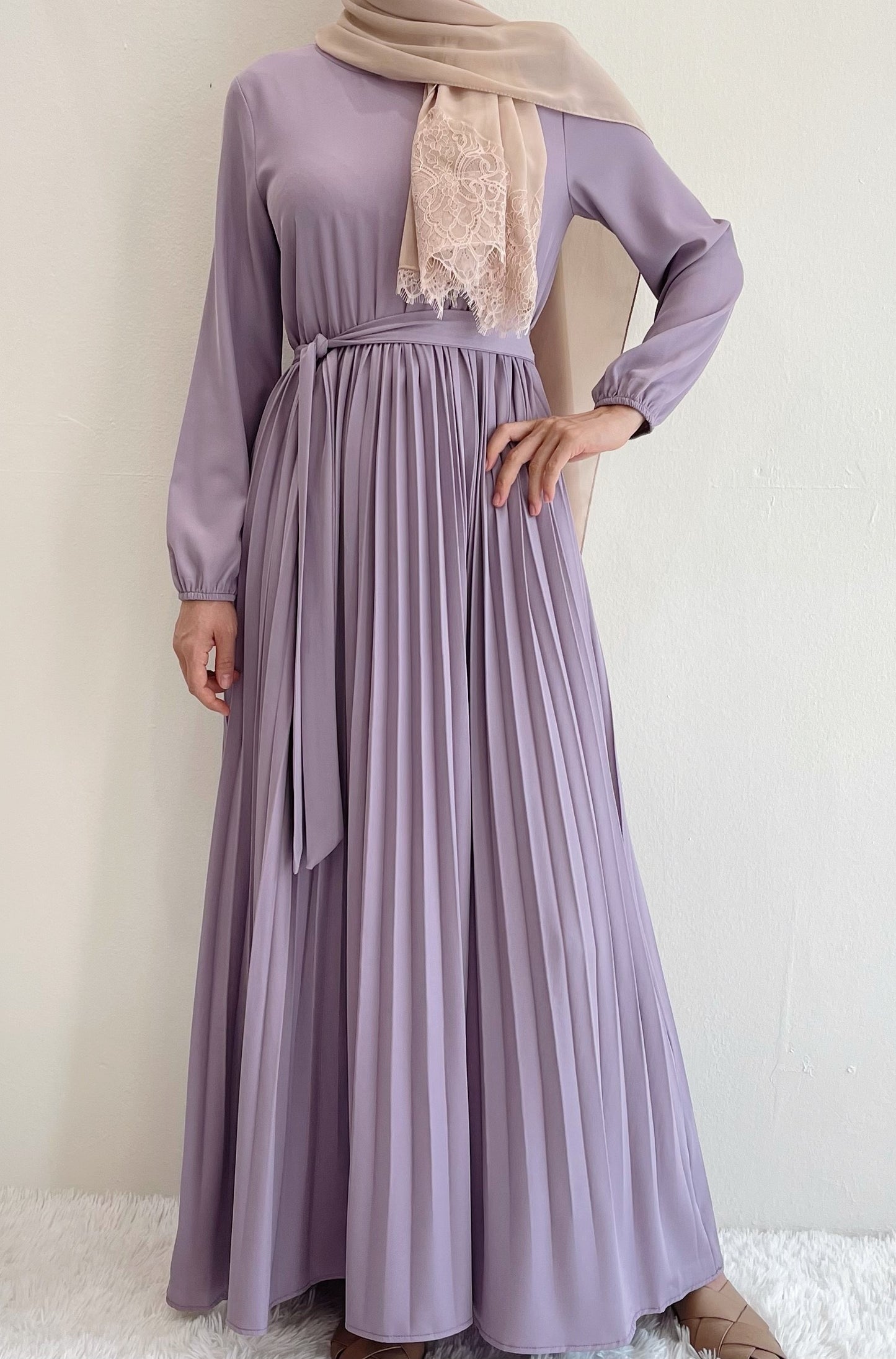Pleated Skirt Dress