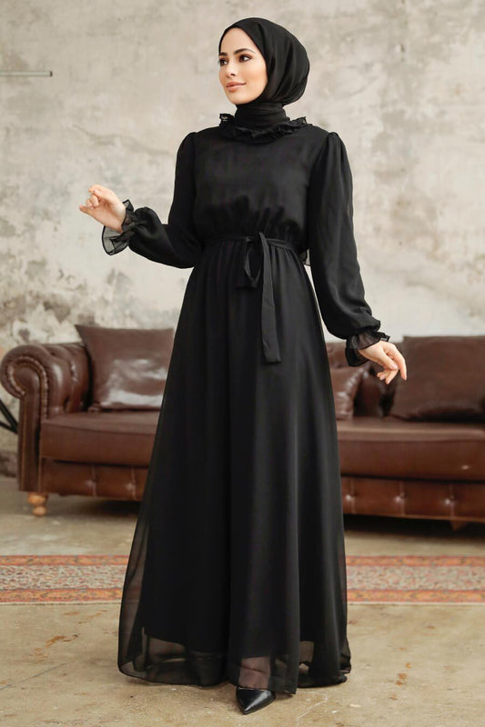 Black Turkish Dress - Chaddors